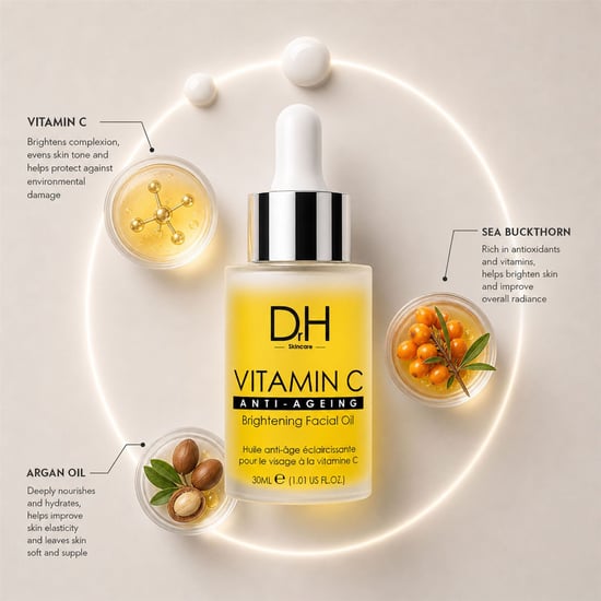 Dr H Aceite iluminador antiedad con vitamina C, 30 ml - Image 2