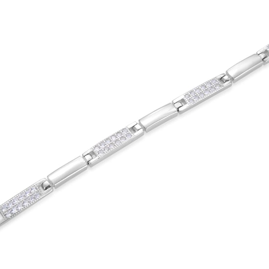 Pulsera Luxenter, kinusi de plata de ley 925 y circonita brillante acabado baño rodio - Image 5