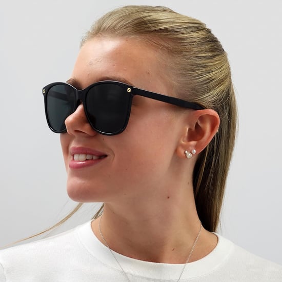 Gafas de sol redondas para mujer negras y grises de Gucci - Image 6