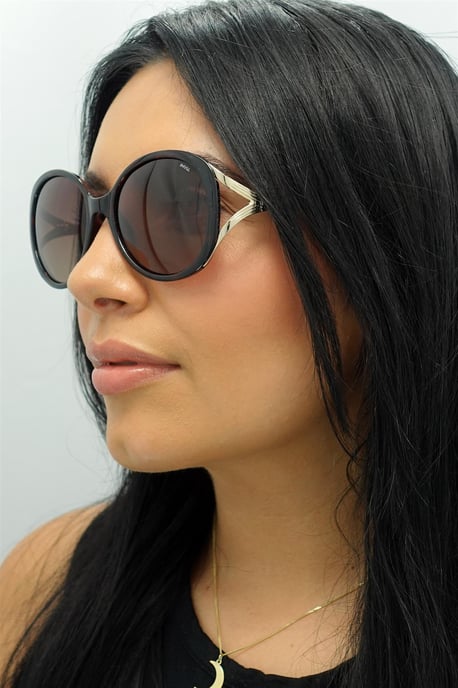 Gafas de sol polarizadas INVU B2117 B demi gold brown tortoise brown - Image 5