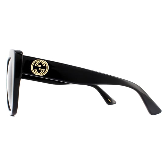 Gafas de sol Gucci Cat Eye para mujer en negro y gris degradado - Image 3