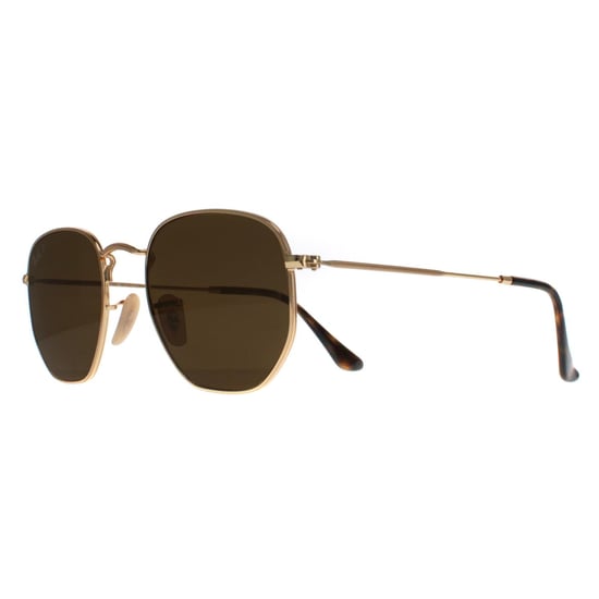 Gafas de sol Ray-Ban Hexagonal 3548N 001/57 Oro Marrón Polarizadas 51mm - Image 2