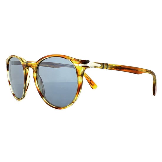 Persol Gafas de Sol 3152 9043/56 Marrón Rayas Amarillo Azul Antirreflejante - Image 2