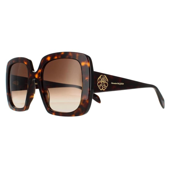 Alexander McQueen Cuadrado Señoras Tortuga Marrón Gradiente AM0378S - Image 2