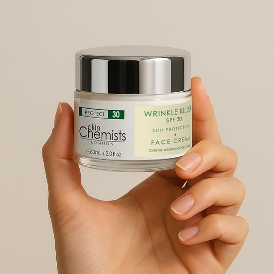 skinChemists Crema hidratante de día antiarrugas con protección solar SPF 30, 60 ml. - Image 5