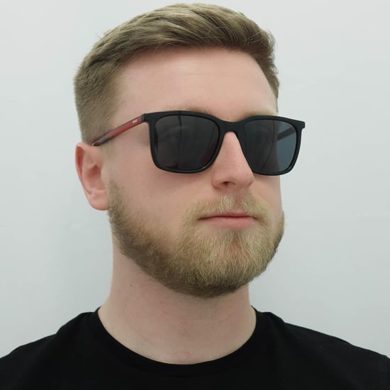 Gafas de sol Hugo by Hugo Boss Square Hombre Negro Rojo Gris - Image 5