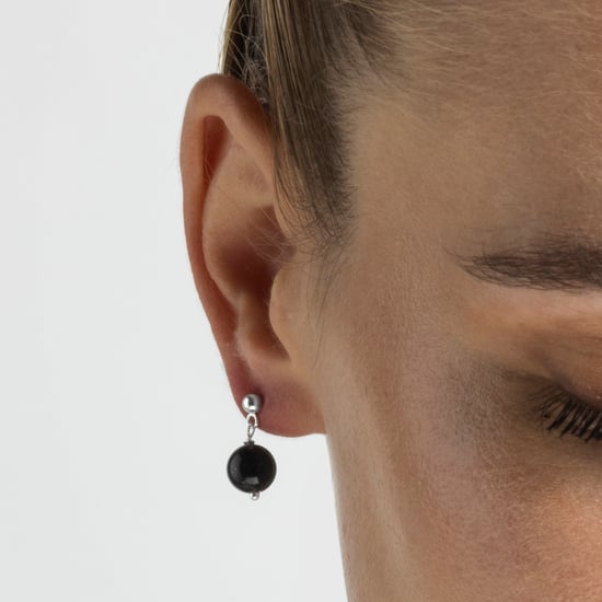 Pendientes Luxenter Coleki acabado en Rodio - Image 3