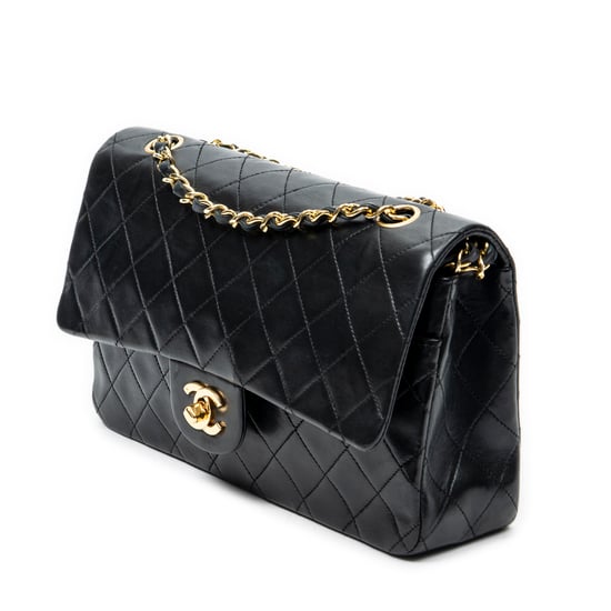 Chanel Classic Double Flap 26 en negro Cuero de ternero - Image 2