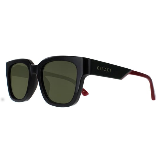 Gucci Square Mens Negro con Verde y Rojo Verde GG1670SK - Image 2