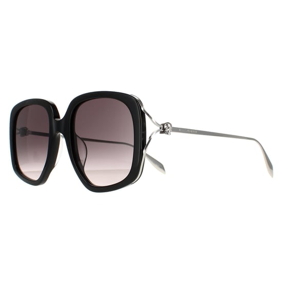 Alexander McQueen Cuadrado señoras negro plata gris degradado am0374s - Image 2