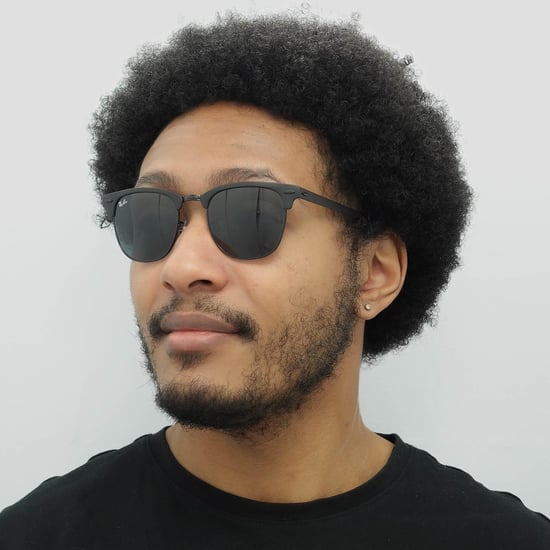 Ray-Ban Gafas de sol Clubmaster Metal RB3716 186/R5 Negro Gris Mate - Image 6
