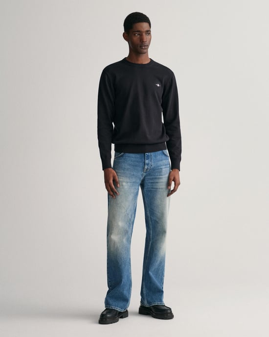 GANT Mens Classic Cotton Crew Neck Jumper - Image 4