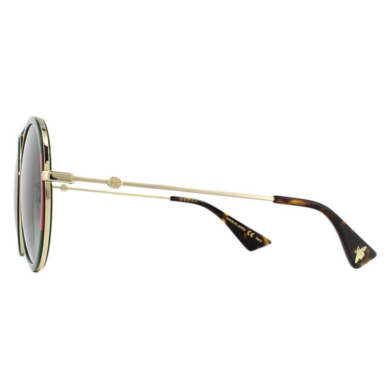 Gafas de sol Gucci GG0061S 003 Dorado Verde y Rojo Verde Degradado - Image 3