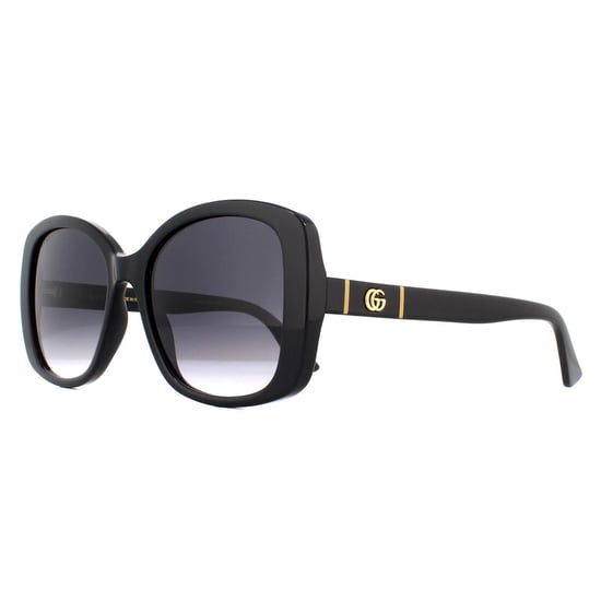 Gucci Butterfly Womens Black Grey Gradient Sunglasses - Image 2