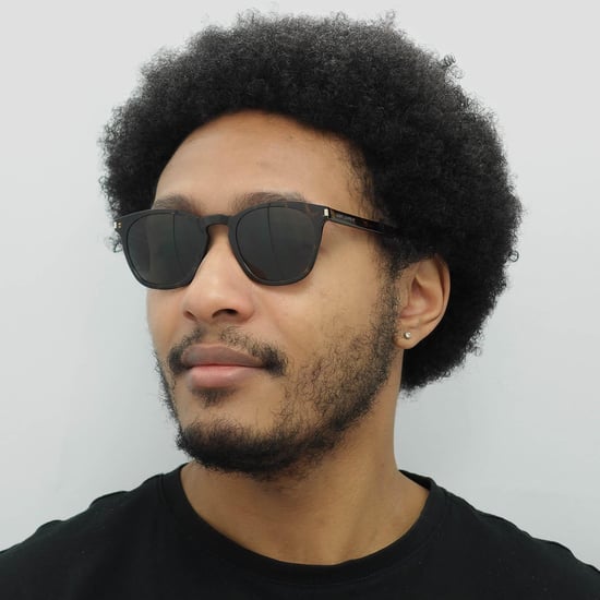 Gafas de sol cuadradas unisex Saint Laurent Gris Habana Oscuro SL 28 slim - Image 6