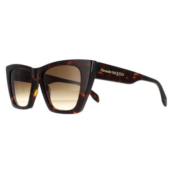 Alexander McQueen Cat Eye Señoras Habana Oscuro Marrón Gradiente AM0299S - Image 2