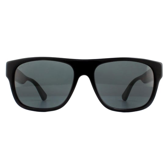 Gucci gafas de sol rectángulo Negro verde rojo gris - Image 1