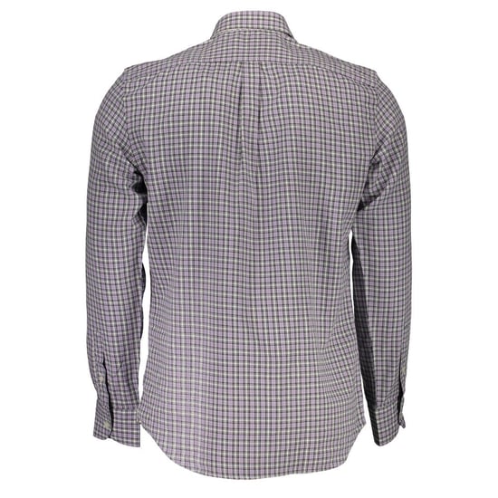 Camisa de algodón a cuadros de manga larga - Image 3