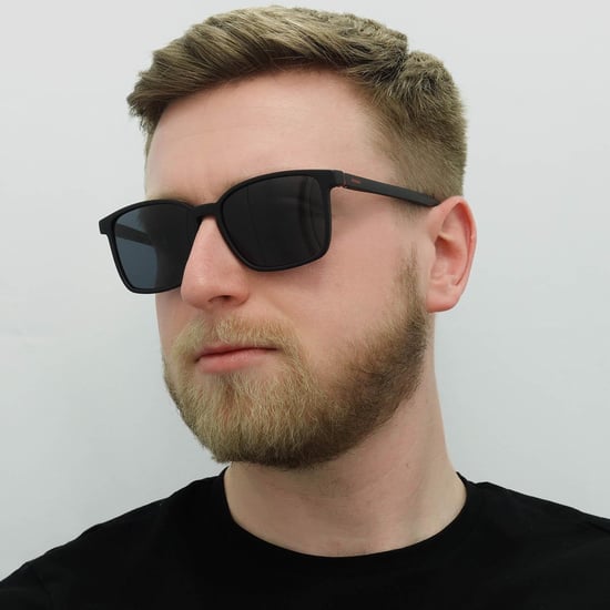 Gafas de sol Hugo by Hugo Boss Square Hombre negro mate gris - Image 6