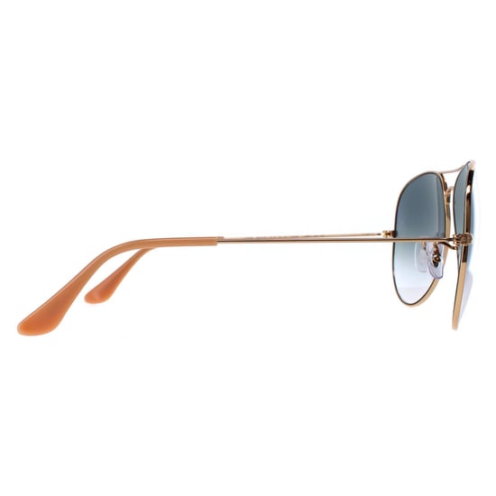 Gafas de sol Ray-ban Aviator 3025 Gold Gradient Light Blue 001/3F - Image 4