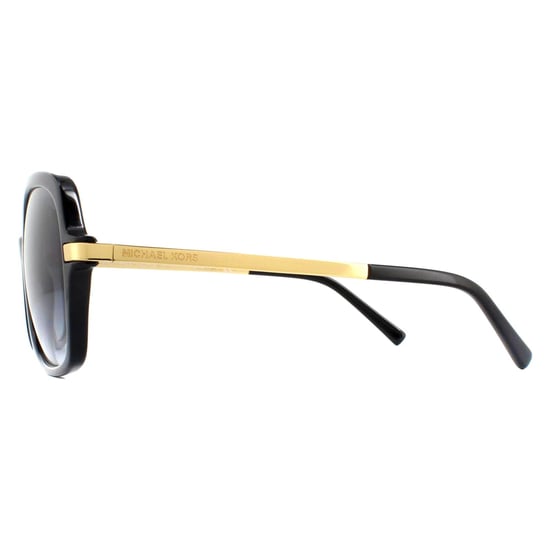 Gafas de sol Michael Kors Square de mujer en degradado negro oro gris claro - Image 3