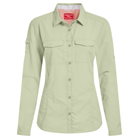 Craghoppers Womens/Ladies Adventure III Nosilife Long-Sleeved Shirt (Bud Green) - Image 2