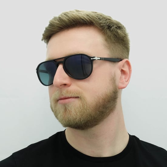 Gafas de sol polarizadas Persol Aviador Unisex Negro Azul Gradiente - Image 4