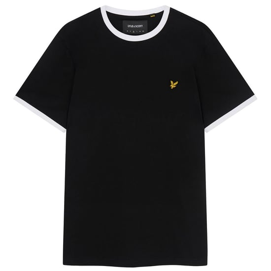 Camiseta Negra Con Ribetes De La Marca Lyle & Scott - Image 1