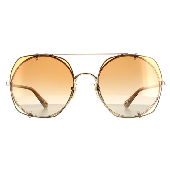 Gafas de sol Chloe CH0042S 003 Gold Orange Gradient - Image 1
