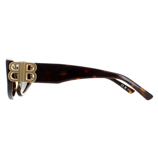 Balenciaga oval señoras oscuro havana verde bb0095s - Image 3