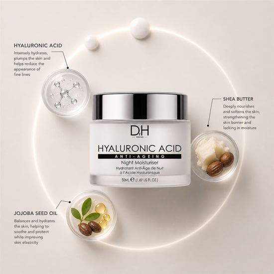 Dr H Crema hidratante de noche antiedad con ácido hialurónico 50 ml - Image 2