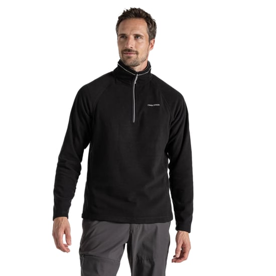 Craghoppers Mens Corey VI Half Zip Fleece Top (Black) - Image 3