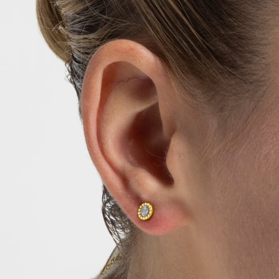 Pendientes Luxenter, naadim de plata de ley 925 y circonita brillante acabado baño oro 18K - Image 3