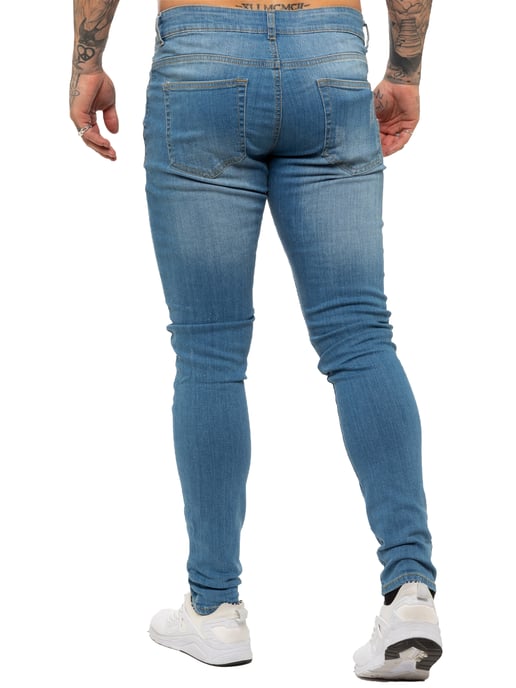 Vaqueros Enzo Skinny Ripped para hombre - Image 2