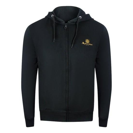 Conjunto De Sudadera Con Capucha Y Pantalón Deportivo Aquascutum En Color Negro Con Cremallera - Image 2