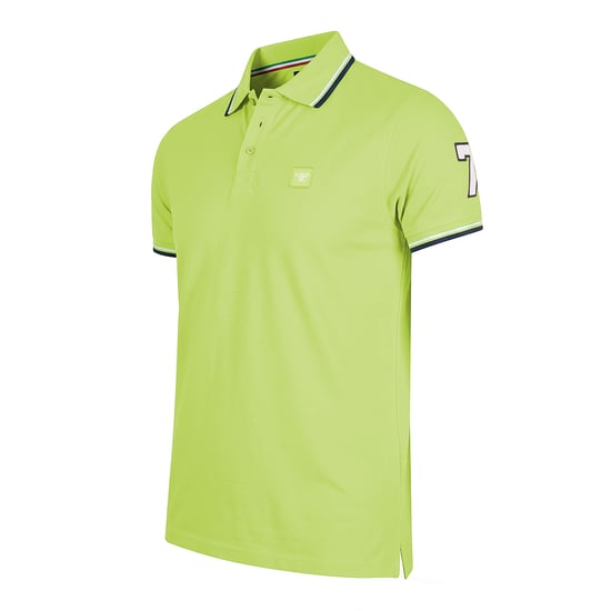 Cappuccino Italia Polo SS Polo Applique Pique Verde - Image 2