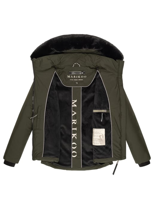 Chaqueta corta de invierno Marikoo con peluche y capucha – Morinaa - Image 6