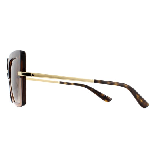 Gafas de sol Dolce & Gabbana DG4373 325613 Top Havana On Transparent Marrón Gradiente - Image 3
