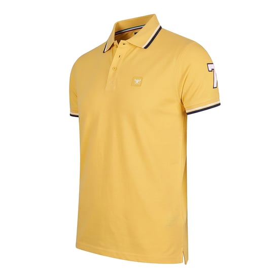 Cappuccino Italia Polo SS Polo Applique Pique Amarillo - Image 2