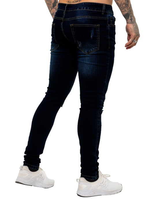 Vaqueros Enzo Skinny Ripped para hombre - Image 2