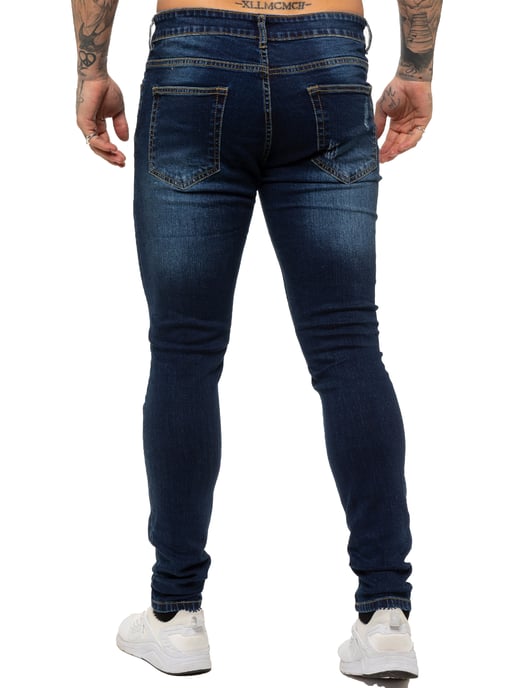 Vaqueros Enzo Skinny Ripped para hombre - Image 2