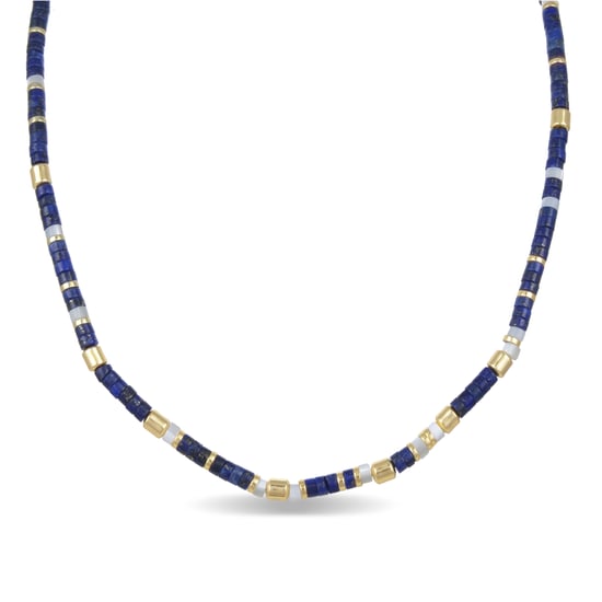Collar Luxenter de Plata de Ley 925 con Lapislazuli Natural acabado en oro amarillo de 18K - Ihun - Image 1