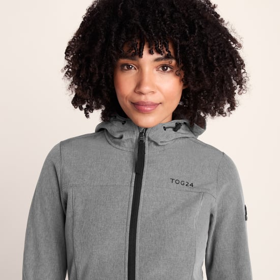 Keld Womens Softshell Long Jacket Dark Grey - Image 6