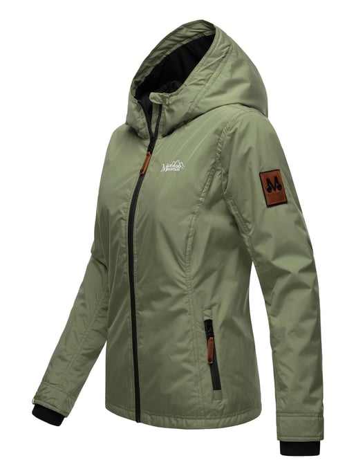 Marikoo chaqueta de entretiempo mujer – Brombeere ligera con capucha - Image 3