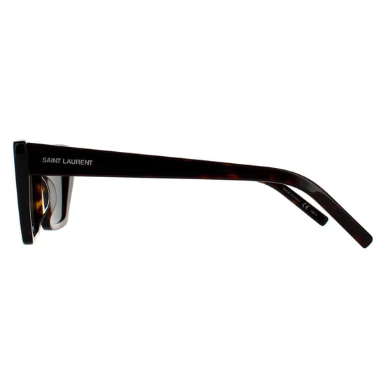 Gafas de sol Saint Laurent Cat Eye para mujer en Habana Oscuro y Gris - Image 3