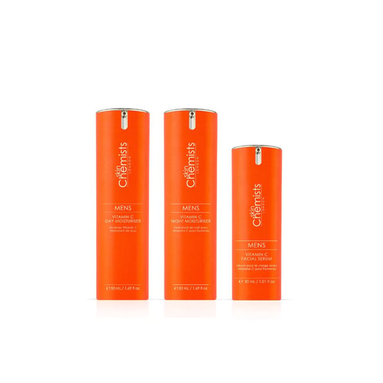 skinChemists Kit de productos esenciales para el cuidado antiedad de la piel masculina - Image 1