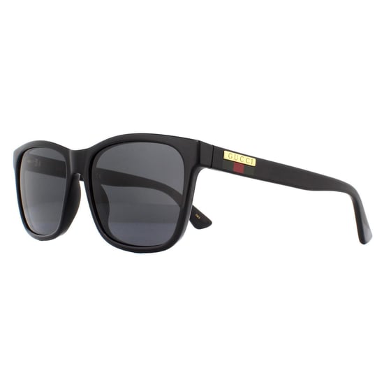 Gafas de sol negras y grises para hombre Gucci Rectangulares - Image 2