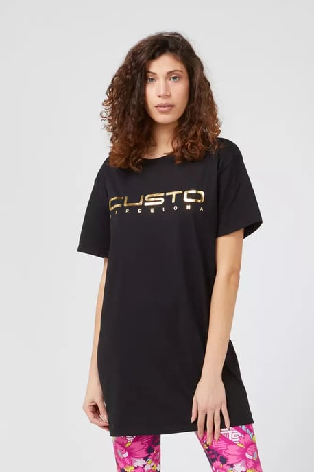 Vestido T-Shirt con Logo de Barcelona Cu22185 - Image 1