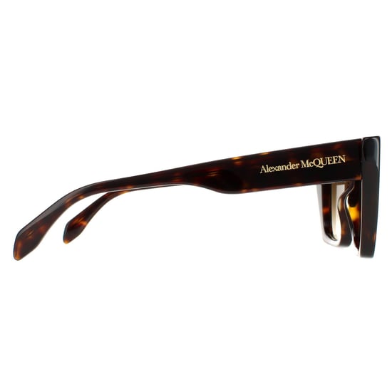 Alexander McQueen Cat Eye Señoras Habana Oscuro Marrón Gradiente AM0299S - Image 4