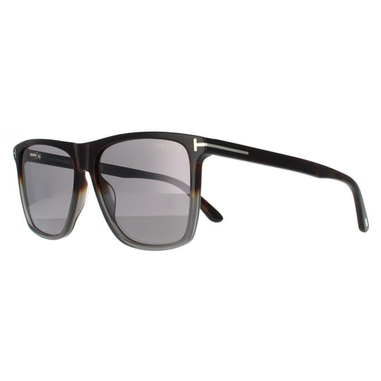 Tom Ford Rectángulo para Hombre Havana Gris Espejo de Color - Image 2
